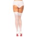 Leg Avenue Stay Up Sheer Thigh Hold Ups White UK 6 to 12