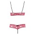 Cottelli Bra Set Open Cup and Crotchless Set