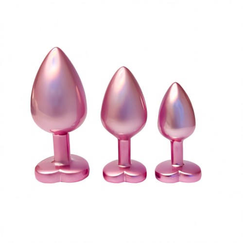 Gleaming Love Pearl Pink Butt Plug Set Gleaming Love Pearl Pink Butt Plug Set