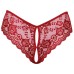 Cottelli Crotchless Panty Red