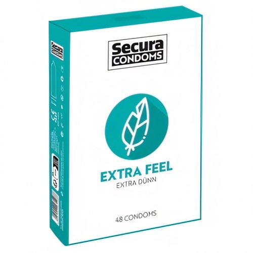 Secura Condoms 48 Pack Extra Feel Secura Condoms 48 Pack Extra Feel
