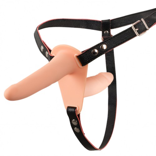 Soft Touch Silicone Rechargeable Vibrating Double Strap On