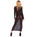 Leg Avenue Long Sleeved Long Dress UK 6 to 12