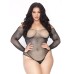 Leg Avenue Crystalized Long Sleeve Body Plus Size UK 14 to 18