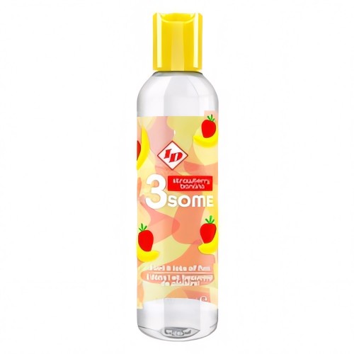 ID 3some Strawberry Banana 3 In 1 Lubricant 118ml