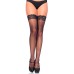Leg Avenue Micro Net Thigh Highs With Stay Up Lace UK 6 to 12 Leg Avenue Micro Net Thigh Highs With Stay Up Lace UK 6 to 12