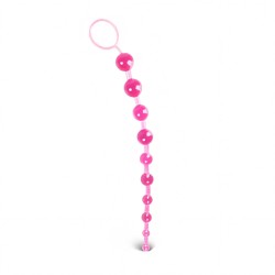 Pink Chain Of 10 Anal Beads