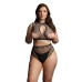 Le Desir Duo Net Key Hole Bra Set UK 14 to 20
