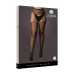 Le Desir Suspender Leopard Pantyhose Black UK 14 to 20