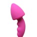 Pink Silicone Curved Comfort Butt Plug