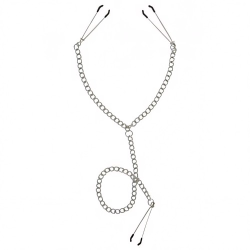 Master Series Nipple To Clit Tweezer Clamp Set