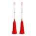 Bound Nipple Clamps Red Tassel