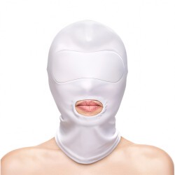 Fetish and Fashion Mouth Hood White Fetish and Fashion Mouth Hood White