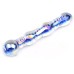 Blue Wavy Glass Dildo Blue Wavy Glass Dildo