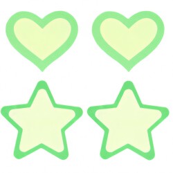 Peekaboo Pasties Glow In the Dark