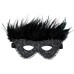 Satin Look Feather Mask