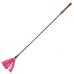 Rouge Garments Riding Crop With Wooden Handle Pink Rouge Garments Riding Crop With Wooden Handle Pink