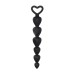 Black Silicone Anal Beads