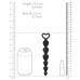 Black Silicone Anal Beads
