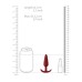 Beginners Size Slim Butt Plug Red