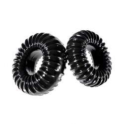 Perfect Fit XPlay Gear Slim Ribbed Cock Rings 2 Pack Perfect Fit XPlay Gear Slim Ribbed Cock Rings 2 Pack