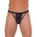 Mens Cut Out GString Black
