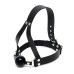 Leather Ball Gag And Head Harness