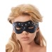 Leather Open Eye Mask With Rivets