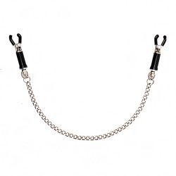 Silver Nipple Clamps With Chain
