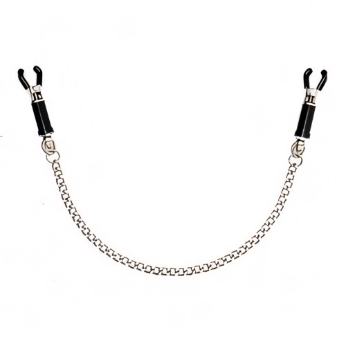 Silver Nipple Clamps With Chain